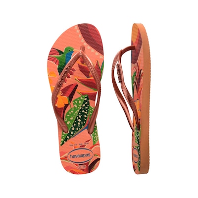 Chinelo Havaianas Slim Tropical Unissex - Foto 4
