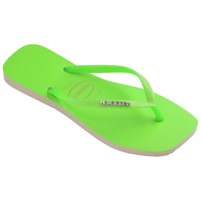 Chinelo Havaianas Slim Square Glitter Neon Feminino - Foto 4