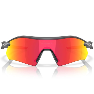Óculos de Sol Unissex Oakley Radar Plate Matte Carbon Prizm Ruby - Foto 3