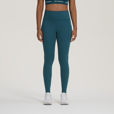 Calça Legging Feminina New Balance Sleek Pocket High Rise - Foto 1