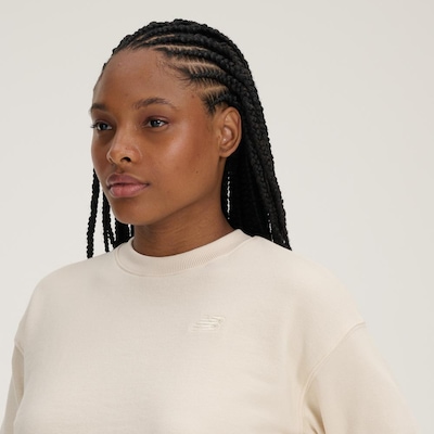 Blusão Cropped Feminino New Balance Athletics Small Logo - Foto 4
