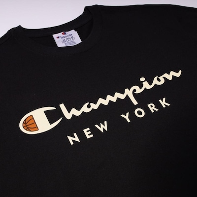 Camiseta Masculina Champion Script New York - Foto 3