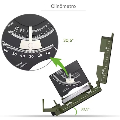 Bússola Militar Gold Sports Pro de Precisão à Prova D'água - Foto 4