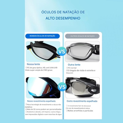 Óculos de Natação Gold Sports Shadow Pro Performance 10.0 Adulto - Foto 5