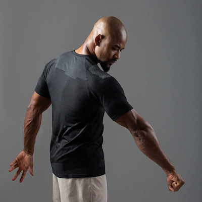 Camiseta Alpha CO. Apex Dry Middle Lupus Sem Costura Masculina - Foto 3