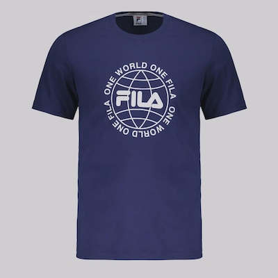 Camiseta Fila World Letter Masculina - Foto 1