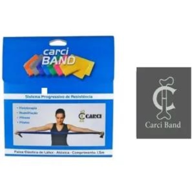 Faixa Elástica Carci Band Resistência Super Forte 1,5M - Foto 2