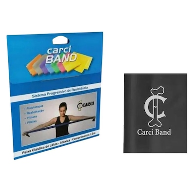 Faixa Elástica Carci Band Resistência Forte 1,5M - Foto 2