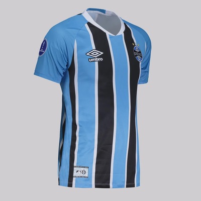Camisa do Grêmio I 2025 Umbro Com Número Patch Sul-Americana Masculina - Foto 2