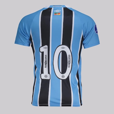 Camisa do Grêmio I 2025 Umbro Com Número Patch Sul-Americana Masculina - Foto 3