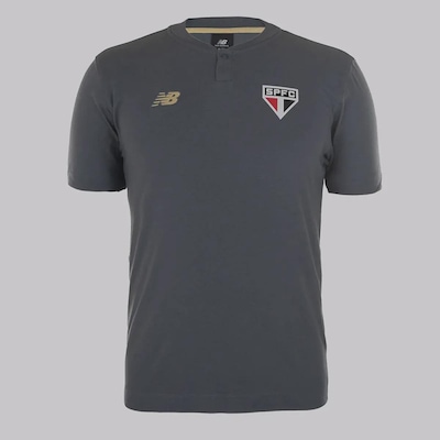 Camisa Polo do São Paulo 2025 New Balance Viagem Masculina - Foto 1