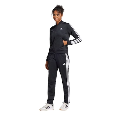 Agasalho Feminino adidas Essentials 3 Stripes - Foto 1