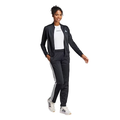 Agasalho Feminino adidas Essentials 3 Stripes - Foto 3