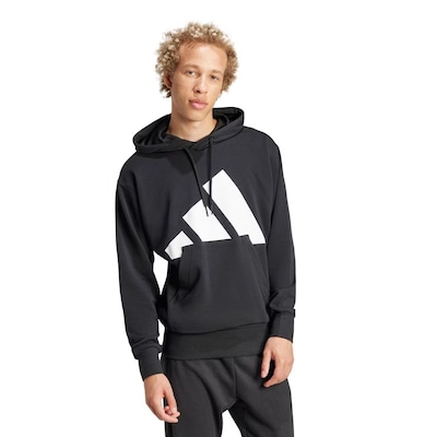 Blusão de Moletom Masculino adidas Big Logo Com Capuz - Foto 2