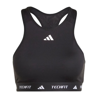 Top adidas Techfit Suporte Médio Feminino - Foto 1