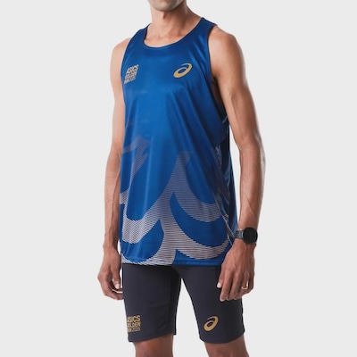 Camiseta Regata Asics Golden Run Masculina - Foto 3
