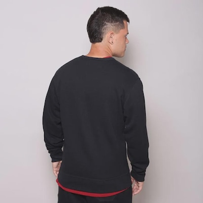 Blusão de Moletom Masculina Champion Logo Bordado Tecido Grosso - Foto 4