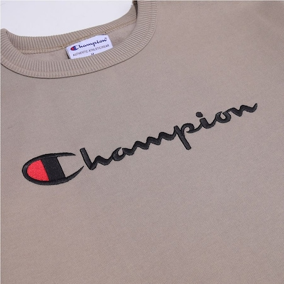 Blusão de Moletom Masculina Champion Logo Bordado Tecido Grosso - Foto 4