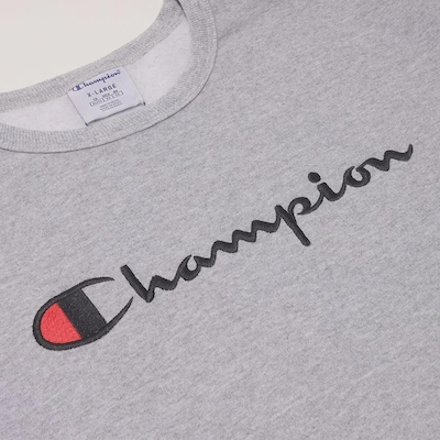 Blusão de Moletom Masculina Champion Logo Bordado Tecido Grosso - Foto 4