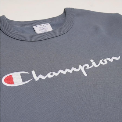 Blusão de Moletom Masculina Champion Logo Bordado Tecido Grosso - Foto 4