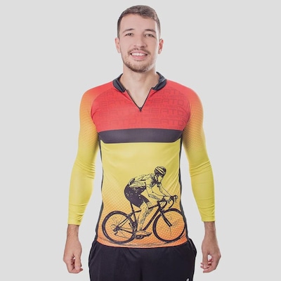 Camisa de Ciclismo Masculina Head Manga Longa - Foto 4