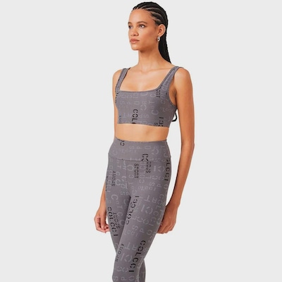 Conjunto Feminino Colcci Top E Calça Legging Jacquard - Foto 3
