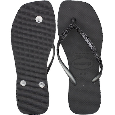 Chinelo de Dedo Feminino Havaianas Slim Square Sparkle Glitter - Foto 3