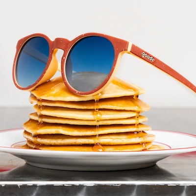 Óculos de Sol Unissex Goodr Pancake Sticky Icky - Foto 3