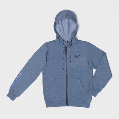 Blusão de Moletom Infantil Mizuno Zipper - Foto 1