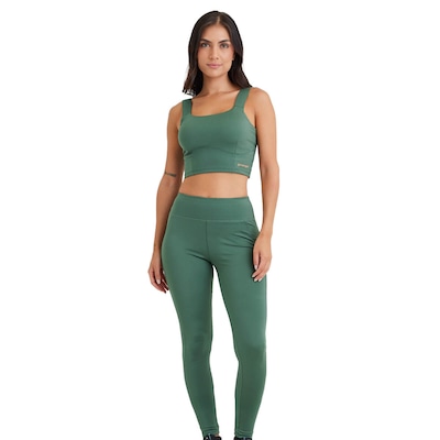 Conjunto Feminino Galapagos Adrenaline Top Alça + Legging UV 50 - Foto 1