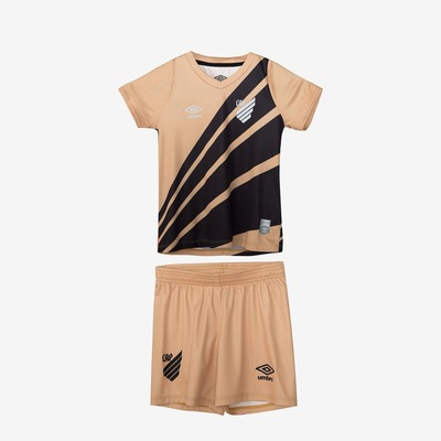 Kit Uniforme do Athletico Paranaense Infantil Umbro Oficial 2 2024 - Foto 1