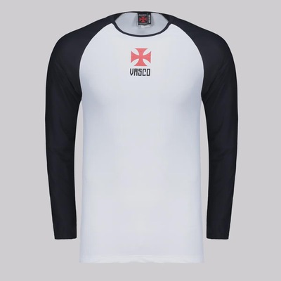 Camisa do Vasco Manga Longa Proteção UV Plaga Braziline Masculina - Foto 1