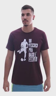 Camiseta Masculina Heatd Do Pescoço Pra Baixo é Canela - Foto 1