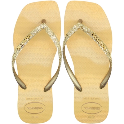 Chinelo Havaianas Slim Square Glitter Party Feminino - Foto 1