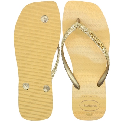 Chinelo Havaianas Slim Square Glitter Party Feminino - Foto 3