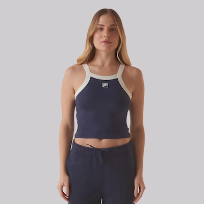 Regata Feminina Fila Ribbed Letter Retro - Foto 1