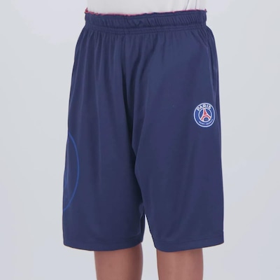 Kit Uniforme do PSG Camisa + Calção Futfanatics Infantil - Foto 6