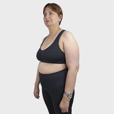Top Fitness Feminino Selene Nadador sem Costura Plus Size - Foto 2