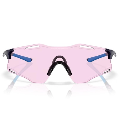 Óculos de Sol Unissex Oakley Cybr Zero Polished Navy Prizm Low Light - Foto 3