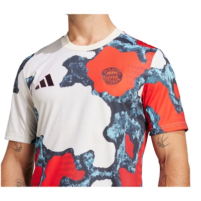 Camisa adidas FC Bayern Munchen 24/25 PréJogo Masculina - Foto 3