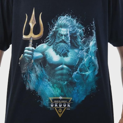 Camiseta Okdok Classic Blue Netuno Masculina - Foto 2