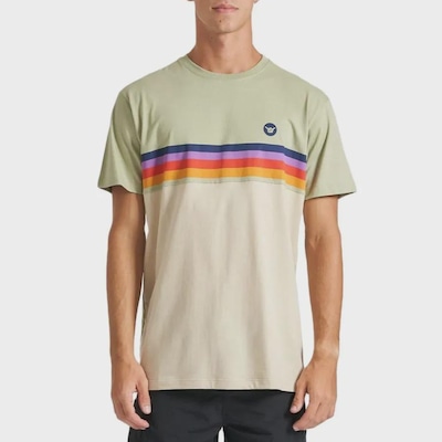 Camiseta Hang Loose Sunset Stripe Masculina - Foto 1