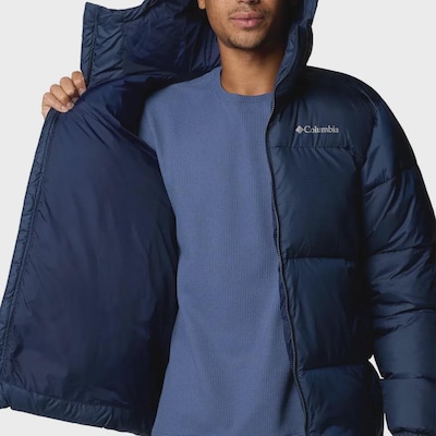 Jaqueta Masculina Columbia Puffec Hooded II Collegiate Navy - Foto 4