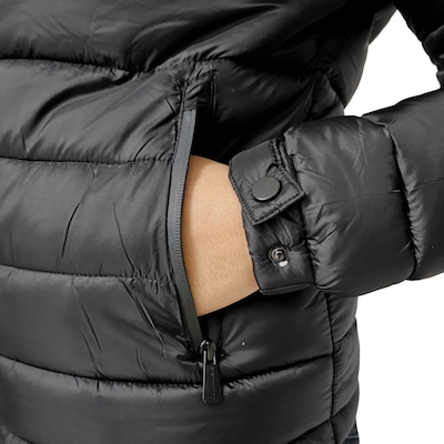 Jaqueta Feminina Corinthians Coimbra Puffer Símbolo com Capuz - Foto 5