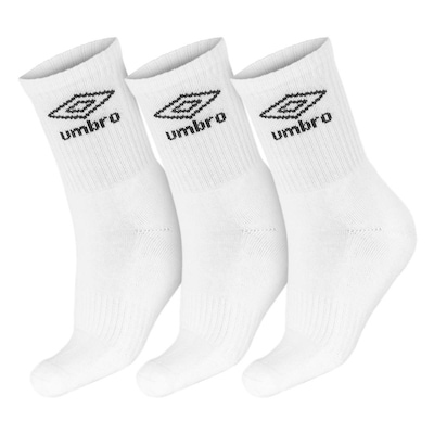 Meia Umbro Cano Médio 39 ao 43 com 3 Pares - Foto 2