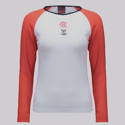 Camisa do Flamengo Manga Longa Plaga Futfanatics Feminina - Foto 1
