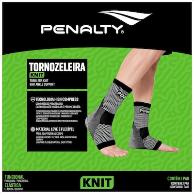 Tornozeleira Elástica Penalty Knit XXIII Adulto - Foto 2