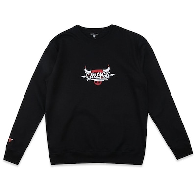 Blusão de Moletom Masculino New Era Chicago Bulls NBA Core Street - Foto 1