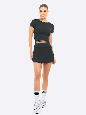 Short Saia Feminino Manly com Bolso - Foto 1