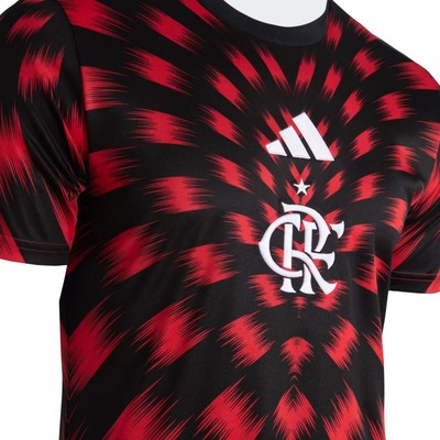Camiseta Pre Jogo Flamengo 25/26 Adidas Masculina - Foto 3